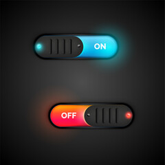 toggle switch on and off button