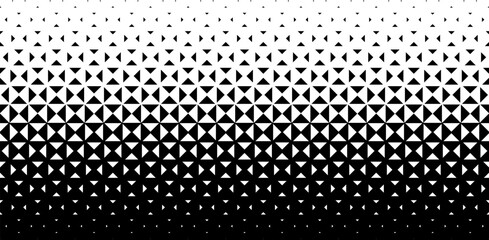 Geometric pattern based on triangles on a white background.Seamless in one direction.Short fade out. 