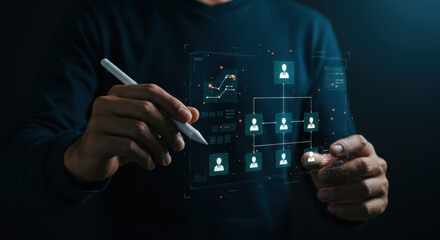 Visualizing Organizational Structure: Digital Hierarchy, Data Analysis, and Innovative Technology for Business Growth & Team Management