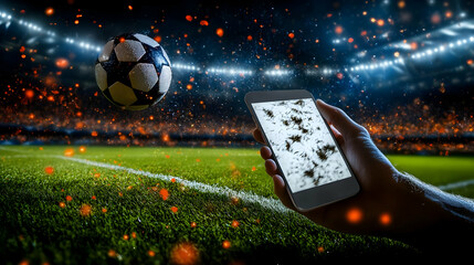 Soccer game live stream on phone