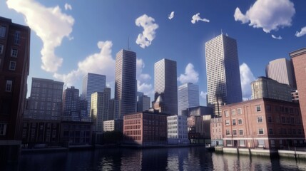 Fototapeta premium city skyline