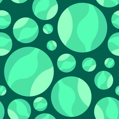 Vector - balls and balloons one rapport seamless pattern.