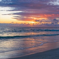 Fototapeta premium sunset over the sea