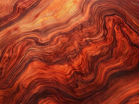 authentic natural background with swirling fragments of Padouk wood, detailed texture