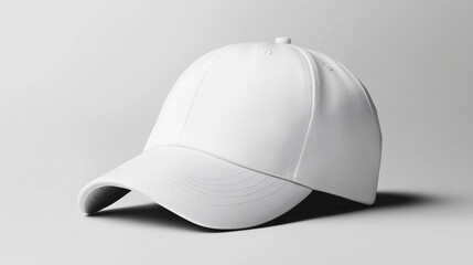 White blank baseball cap mockup