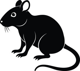 Rat Silhouette Vector Design, Rat Icon, Mouse Vector