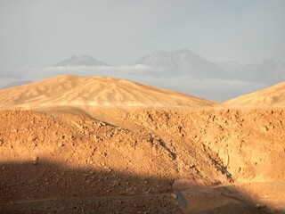 Mountains in the dry environment