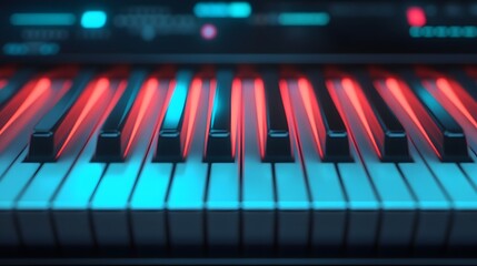 AI Powered Digital Music Learning Platform with Sleek Keyboard Interface