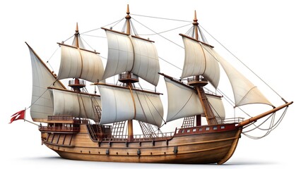 Three-Masted Sailing Ship