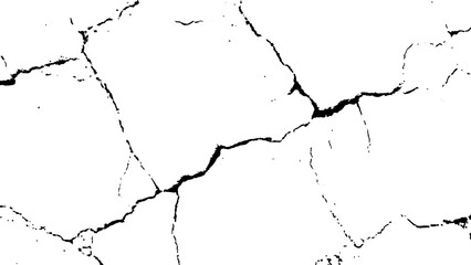 Cracks transparent background. Cracked white background wall crack texture distressed cracked surface grunge wall cracked pattern on white and transparent background.	