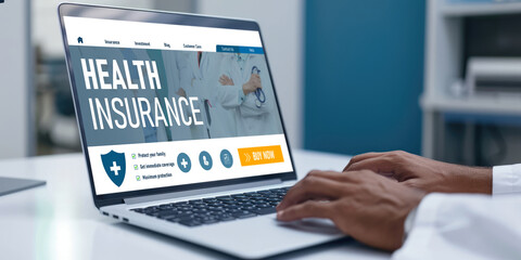 Health insurance web site brisk registration system for easy form filling