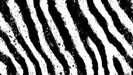 Texture with plain black and white zebra pattern, Black and white wavy stripes.  Abstract background. abstract graffiti shape in black and white, aligned with viewer’s perspective.