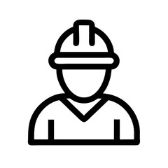 oil worker pictogram isolated on transparent background 
