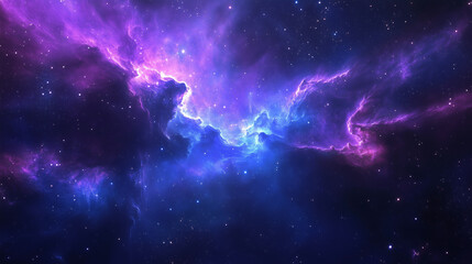Majestic Cosmic Nebula in Deep Space