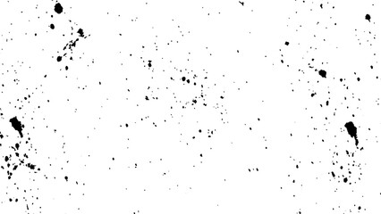 Fototapeta premium Black spots of paint and dust on a white background. dust overlay texture, noise particles, and grunge isolate on transparent white background.