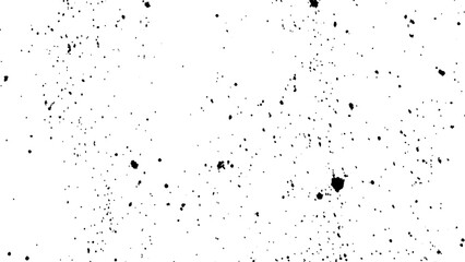 Black spots of paint and dust on a white background. dust overlay texture, noise particles, and grunge isolate on transparent white background.