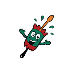 mascot logo icon vector on white background