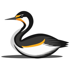 Obraz premium black and white bird