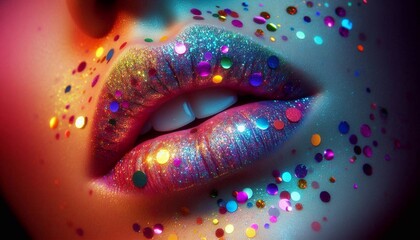 abstract background with glowing lights