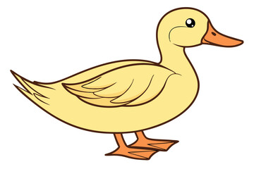 Obraz premium Cartoon Duck Vector Art – PNG & SVG