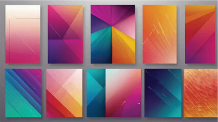 Fototapeta premium Abstract Pastel Gradient Stripes - a Calm and Colorful Background