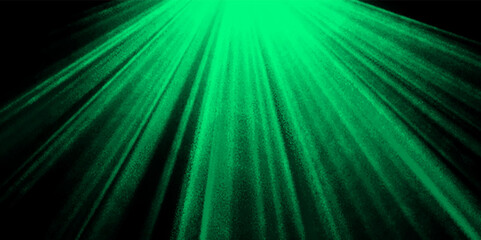  Abstract background with fast flying light streaks. Speed line & stripes flying into glowing tunnel. Green and black laser in a nightclub. Laser beams on a dark background, club atmosphere. 