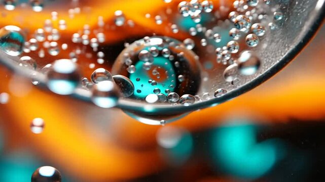 Microscopic view of atomic interactions and molecular bonding at play