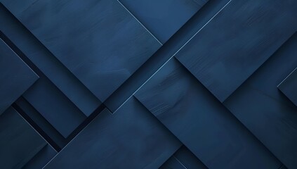 Dark blue abstract geometric background with layered square patterns