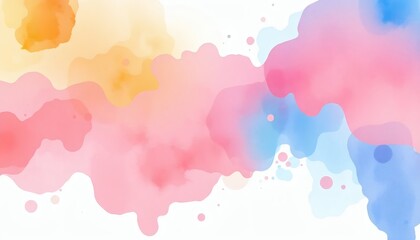 Abstract Watercolor Wash Background