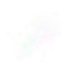 Subtle bokeh overlay isolated on transparent background