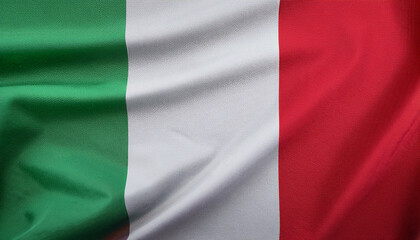 Obraz premium National flag of Italy, silk fabric. Banner for celebrating Independence Day.
