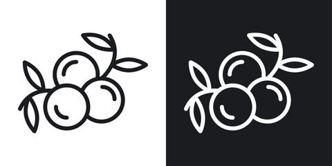 Juniper icon set in black and white stroke lines