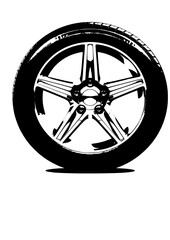 Obraz premium car tire
