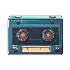 Vintage Cassette Player Cool Retro Design