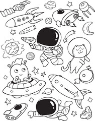 doodle space set