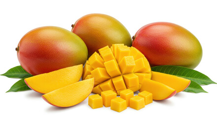 ** Fresh Mangoes: Juicy Tropical Fruit, Slices, & Cubes - Delicious, Healthy, and Vibrant