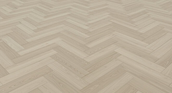 ** Herringbone Wood Floor: Stunning Pattern, Light Beige Tones & Perspective View - Modern Interior Design Inspiration!