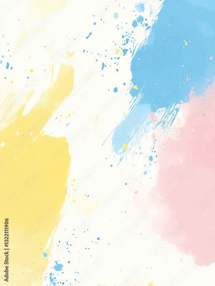 Aufkleber colorful splashes create a playful backdrop, perfect for joyful messages or vibrant creative project
