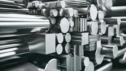 Chrome rods and squares with circular cross-sections fill space