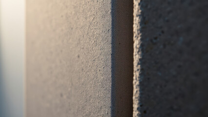 Close-up of an acoustic panel with a textured pattern on its surface, casting a soft shadow.