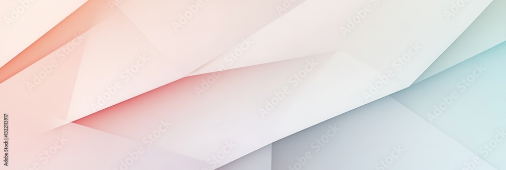 Poster Soft overlapping geometric shapes create a modern minimalist background with pastel tones and subtle gradients for creative design resources