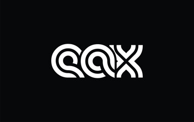 EAX Creative Unique Modern Letter Logo Design. Stylized logo featuring a unique letter design, presenting abstract minimalist aesthetics and modern appeal.