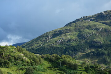 Fototapeta premium mountain landscape with blue sky