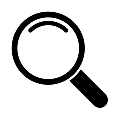 Magnifying glass icon, magnifier icon.