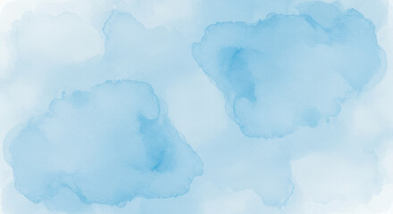Serene Blue Watercolor Texture Background | Abstract Wash, Pastel Sky & Airy Cloud Effect for Graphic Design & Digital Art