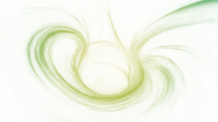 Vibrant abstract background with swirling green and yellow hues on a transparent background