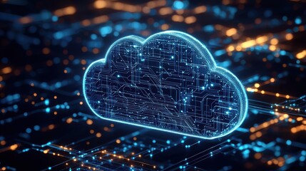 Creating seamless cloud computing icons for modern business applications