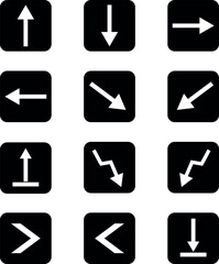 Arrows icon set vector, Modern simple arrows. Vector illustration eps.