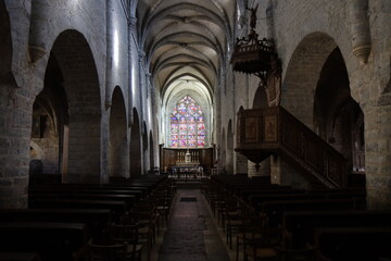 Fototapeta premium L'église Saint Just, ville d'Arbois, département du Jura, France
