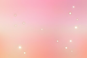 Fototapeta premium Soft Pink and Peach Gradient with Sparkling Star Accents 